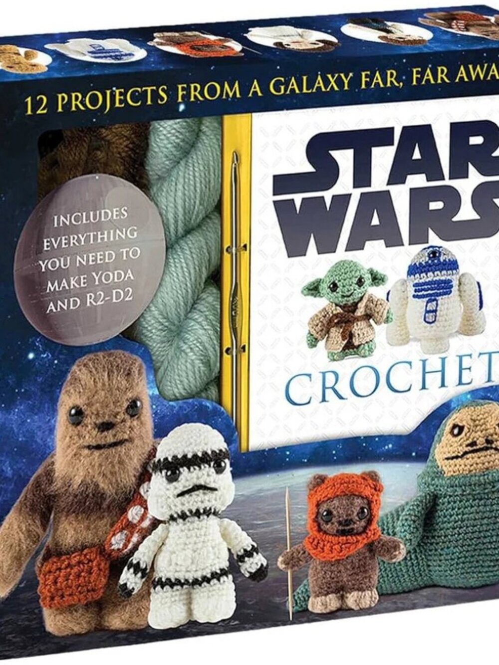 NIB New $24.99 STAR WARS Crochet Craft Kit – Yoda & R2-D2